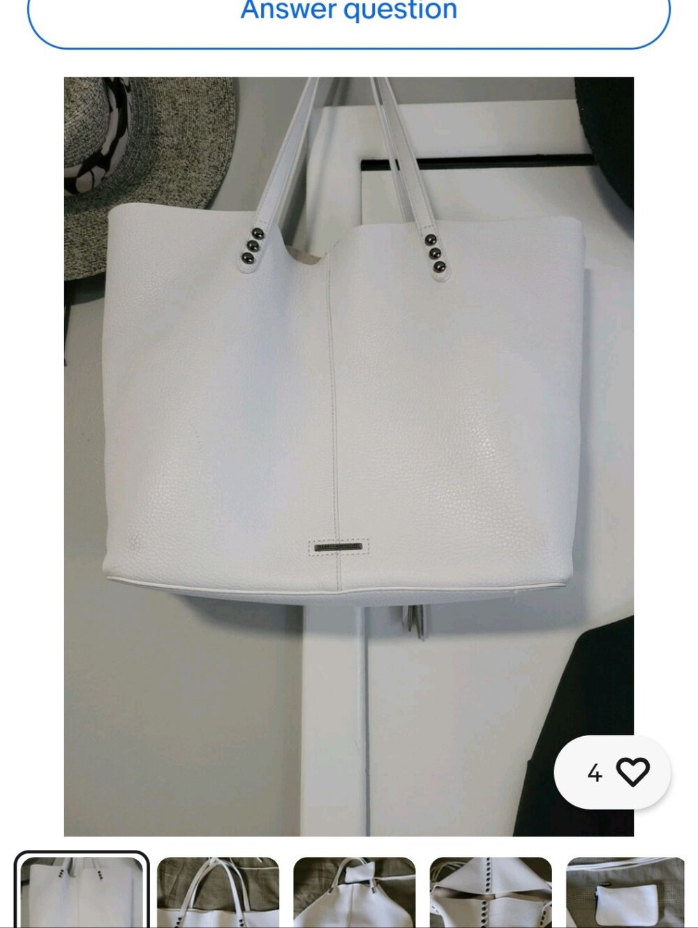 Rebecca Minkove Unlined Tote With studs
